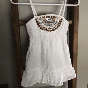 💜4/$10 3/$8 White with sequins top